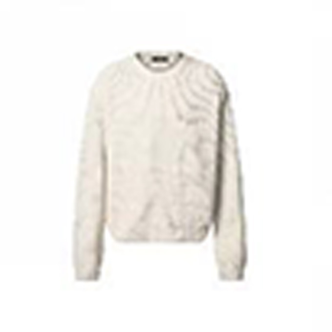 lv louis vuitton embroidered ribbed crew neck cashmere sweater